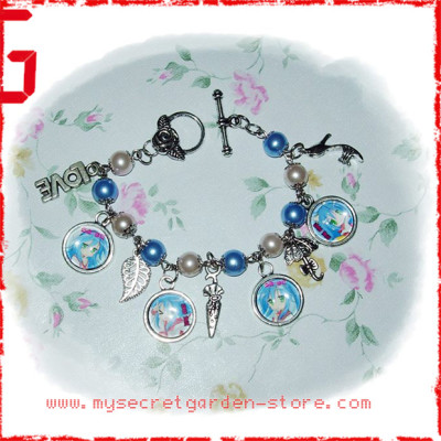 Lucky Star らき☆すた Raki☆Suta Konata Izumi anime Cabochon Charm Bracelet 